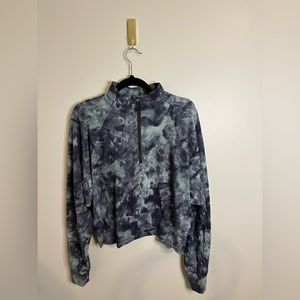 Ready to Rulu half-zip pullover Diamond dye silver blue tidewater teal graphite